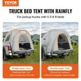 thumbnail image 2 of Vevor  5.5-6 ft. Pickup Truck Tent with Rain Layer & Carry Bag, Gray & White, 2 of 6