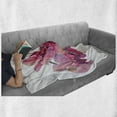 thumbnail image 6 of Orchids Soft Flannel Fleece Throw Blanket, Close-up of Pink Orchid Flowers on a Branch in Blossom, Cozy Plush for Indoor and Outdoor Use, 60" x 80", Dark Coral Peach, by Ambesonne, 6 of 6