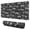 Black Cartoon Dinosaurs-3, variant on Long Mouse Pads for Desk,Black Cartoon Dinosaurs Infos Pattern Desk Mats on Top Of Desks, Desk Mouse Pad Extra Large with 3mm Non-Slip Base and Stitched Edge for Gaming,Office,Work,Home 31.5"x11.8"