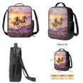 thumbnail image 4 of ZUXONGSY Horse Floral Sunset Print 3 Pieces Backpack with Lunch Box Pencil Pouch for Boys Girls 17 Inch Kids School Bags Bookbag Primary School Supplies with Bottle Pocket Stationery Bag Daypack, 4 of 6
