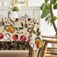 thumbnail image 3 of Rosh Hashana Tablecloth 70×70 Inch Round, Jewish Shana Tova Apple Pomegranate Honey Food Washable Table Cover for Party Picnic Dinner Decor, 3 of 6