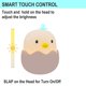thumbnail image 4 of Tumbler Eggshell Chick Nightlight Baby Night Light Regulable Silicona Luz Decoración Para El Hogar Junto Al Escritorio Dormitorio Sweethay FN005532-00, 4 of 6