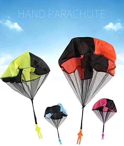 Toyvian Parachute Toy Tangle Free Throwing Toy Parachute Figures Hand Throw Soliders Outdoor Children Flying Toys for Kids Green 