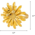 thumbnail image 3 of Metal Daisy Flower Napkin Rings for Christmas Holiday Wedding Banquet Carnival Parties, Pink (6 Pack), 3 of 9