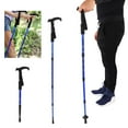 LYUMO Aluminum Alloy Telescopic Lightweight AntiSkid Walking Cane Stick Trekking Pole, Trekking