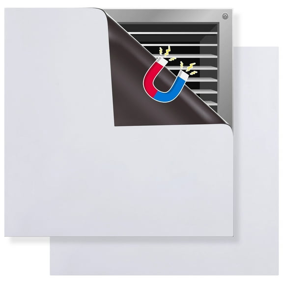 2 Pcs Square Magnetic Vent Covers, 12x12" Magnetic Cover for Temperature Control & Noise Reduction, Flexible Vent Blockers for Ceiling, Floor, Register, Heater, HVAC Vents