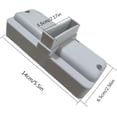 thumbnail image 2 of 5 pcs White Plastic Fence Accessories Posts Fence Accessories (Do not Contain Fence), 2 of 5