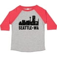 thumbnail image 3 of Inktastic Seattle Skyline Grunge Boys or Girls Toddler T-Shirt, 3 of 5