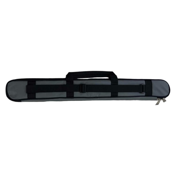 Funda protectora para taco de billar, bolsa de hombro de tela Oxford, suave y portátil, con asa. Gris
