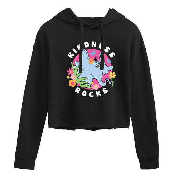 Horton Hears a Who - Kindness Rocks  - Juniors Cropped Pullover Hoodie