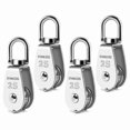 thumbnail image 1 of Heavy Duty 304 Stainless Steel Snatch Block with Swivel Hook for 1/4In Rope, M25 Single Pulley Lifting Crane, 1 of 3