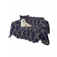 thumbnail image 2 of Navy Blue Geometric Couch Cover for 2 Cushion Couch, Brown Modern Abstract Art Aesthetics Washable Love Seat Sofa Covers Slipcover, Throw Sofa Covers for Pets, Furniture Protector 71"x102", 2 of 9