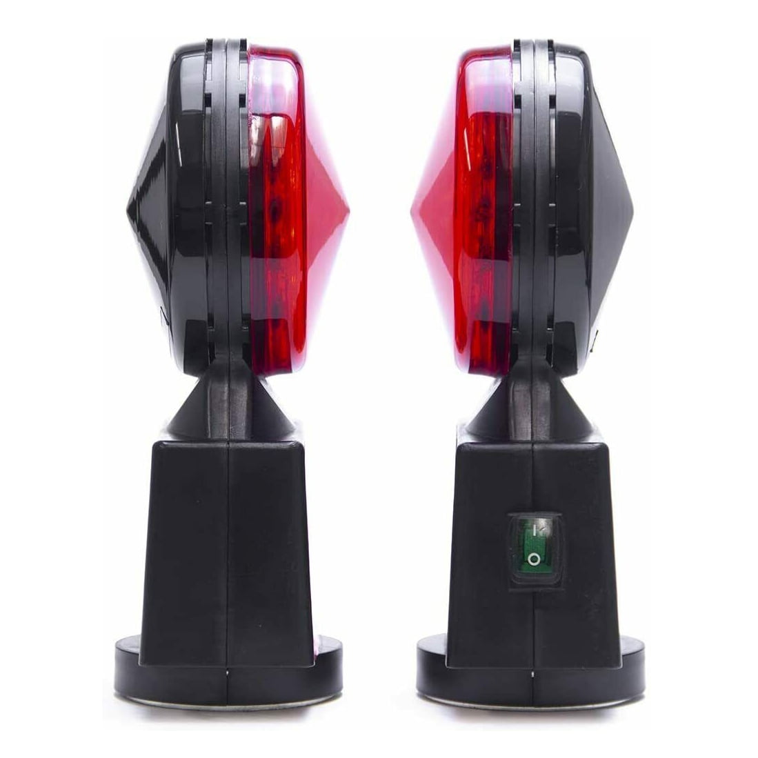 Master Tailgaters Wireless Trailer Tow Lights - Magnetic Mount - 48ft Range - 4 Pin Round Connection