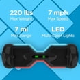 thumbnail image 6 of Hover-1 Eclipse Hover Board with 8 In. Wheels, LED Headlights, Built-In Bluetooth Speaker, 7 MPH Max Speed - Carbon Fiber, 6 of 9