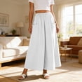thumbnail image 2 of yillto Womens Skirts with Pockets Elastic Waist Loose Flowy Summer Casual Beach Vacation Maxi Skirt, 2 of 7