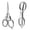 C, variant on Telescopic Folding Scissors – Portable Stainless Steel Pocket Keychain Scissors for Travel, Fishing, Craft & Office Use, Mini Compact Foldable Safety Scissors for Paper, Fabric & Thread Cutting, A