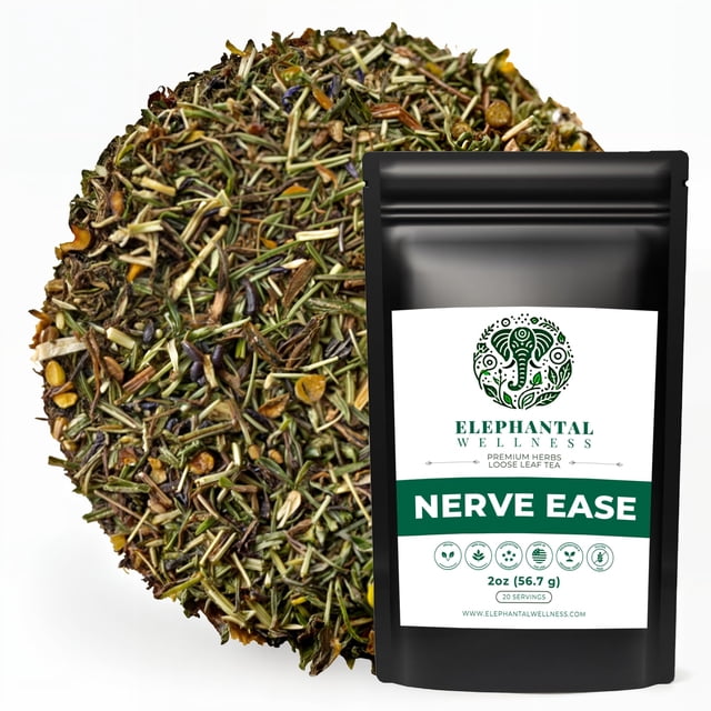 Té de hierbas Elephantal Wellness Nerve Ease sin cafeína 57 g