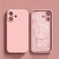 thumbnail image 1 of Pour Apple iPhone Étui 16 15 Pro Max Silicone Liquide pour Magsafe Protection de Téléphone 14 13 12 Plus Mini Funda Accessoire, 1 of 3