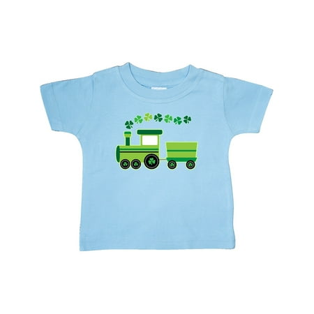 

Inktastic St Patricks Irish Shamrock Train Gift Baby Boy or Baby Girl T-Shirt