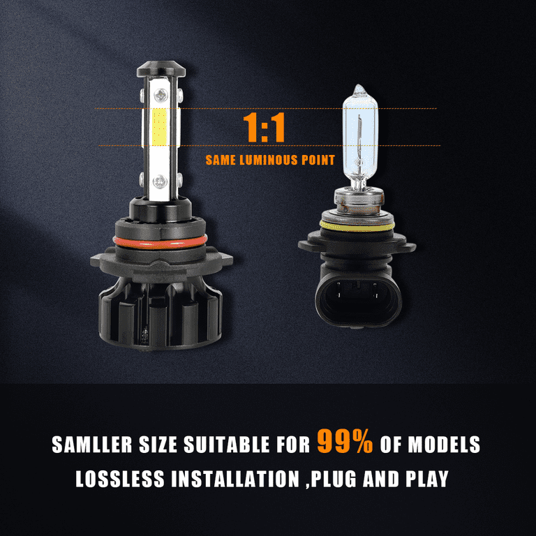 For Dodge Challenger 2015 2016 2017 2018 2019 2020 LED Headlight Bulbs 9012  High and Low Beam 2pcs - Walmart.com