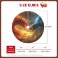 thumbnail image 2 of Rateoe Red And Blue Fire Dragon B Pattern Christmas Tree Skirt with Ties , Christmas Tree Decorations, Farmhouse Christmas Decor Xmas Holiday Decorations-30", 2 of 6