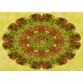 thumbnail image 1 of Ahgly Company Machine Washable Indoor Rectangle Transitional Saddle Brown Area Rugs, 7' x 10', 1 of 7