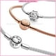 thumbnail image 2 of Pulsera Trenzada Pandora Con Forma De Corazón Para Niña,Jewelry Moments Mesh Charm Pulsera de mujer, brazalete tejido de malla chapada en oro con cierre redondo, compatible con abalorios Pandora europ, 2 of 4