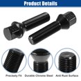 thumbnail image 5 of 20pcs M14x1.5 Extended Wheel Lug Bolts for Wheel Spacers Conical Seat 45mm Shank Length for BMW X3 E83, 5 of 6
