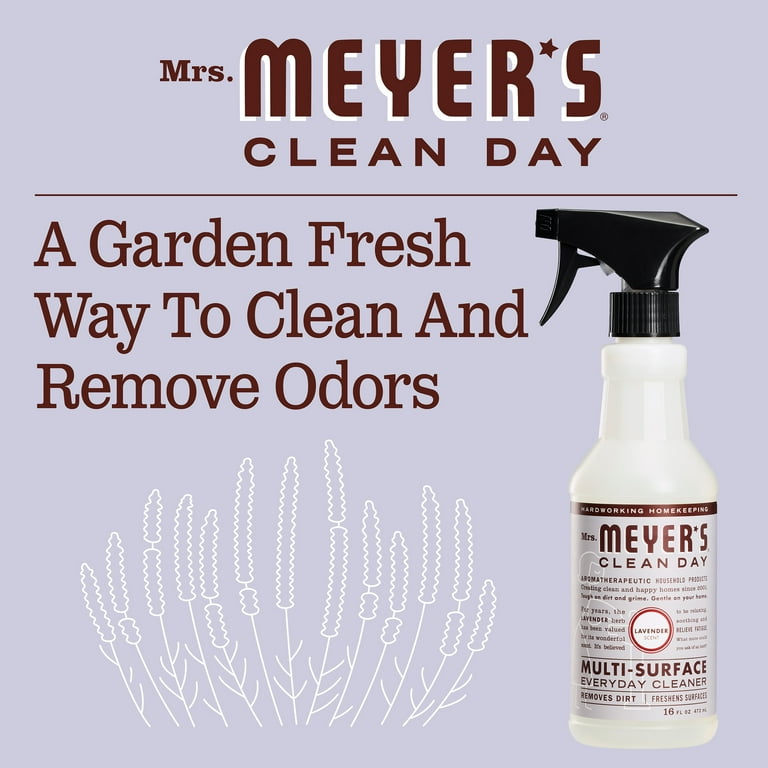 Mrs. Meyer's All-Purpose Cleaner Spray, Lavender, 16 fl. oz - Pack