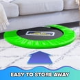 thumbnail image 6 of Sportspower My 1st Trampoline 36" Indoor/Outdoor Mini Rebounder Trampoline with No-Gap Padded Cover, for Toddlers & Kids, Max Weight Capacity 220 LBS - LIME GREEN, 6 of 7