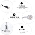 thumbnail image 3 of Miangastore Desk Lamp Silver 1 Set 9.8X2.8X2in, 3 of 9