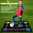 thumbnail image 3 of Soccer Training Mat, Football Footwork Training Equipment Mat Non-Slip Silent Soccer Mat for All Levels, 3 of 7