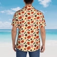 thumbnail image 4 of Fuzoiu Halloween Donut Print Hawaiian Shirt for Men, Summer Beach Casual Short Sleeve Button Down Shirts, Men’s Beach Summer Shirts with Pocket,3X-Large, 4 of 7
