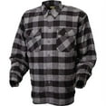 thumbnail image 2 of Scorpion Covert Moto Mens Long Sleeve Button Flannel Shirt Black/Grey MD, 2 of 2