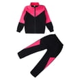 thumbnail image 4 of Ruyang Boys Girls Cycling Skating Suit Tracksuit 2 Piece Outfits Zip Up Sweatshirts Joggers Set Mock Neck Sweatsuits, 4 of 8