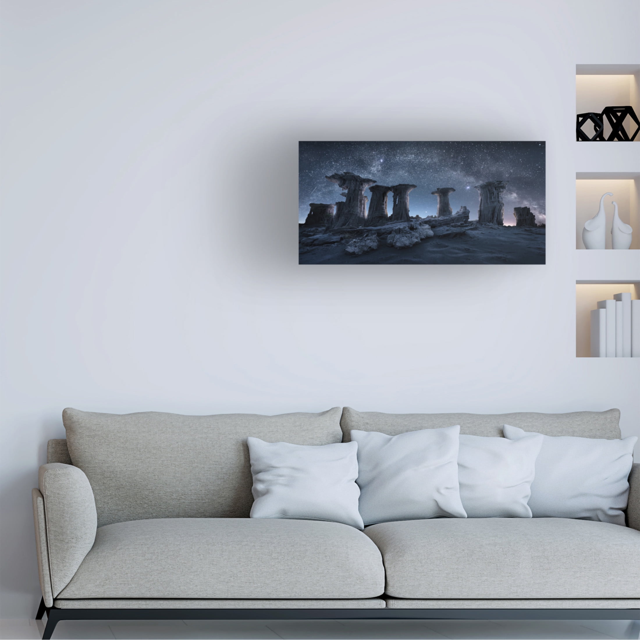 Trademark Fine Art Simon Xu Primival Arch And Columns Canvas Wall Art