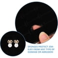 thumbnail image 5 of pcs black foam ring insert 4pcs black foam ring insert jewelry storage tray display box, 5 of 5