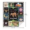 thumbnail image 3 of Sloth Blanket Gifts for Girls, Super Warm Soft Cozy Flannel Cute Blankets Funny Sloth Lovers Birthday Gifts Throw Sloth Decor Couch Sofa Bedding Blanket for Kids Baby Women Girl, 3 of 7