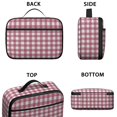 thumbnail image 3 of Red and White Checkered Pattern Insulated Lunch Bag Teens,Bento School Lunch Bag for Teens for Work,Picnic or Travel 10.6x7.7x4.3 Inches,12 Can Capacity, 3 of 6