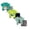 6pcs Baby Boys Summer Outfits-Green+Light Green+Mint Green, variant on Baby Toddler Boys 6 Pieces T-shirts and Shorts Dinosaur Tops & Shorts Summer Outfits for 1t 2t 3t 4t 5t 6t