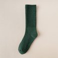 thumbnail image 3 of D-GROEE 1 Pair Winter Warm Thermal Socks Women's Crew Thickened Blend Solid Color Boot Socks for Outdoor, 3 of 8