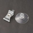 thumbnail image 3 of Silicone Suction Cup Clips Advertising Pop Display Business Cards Holder Stand Iron Clamps for Fridge Shower Aquarium Clear Suction Cup: 17.5x41x13mm 3pcs Clip: 45x22x15mm 3pcs, 3 of 5