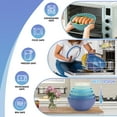 thumbnail image 3 of Vesteel 6Pcs Mixing Bowl Set with Lids, Plastic Nesting Bowls for Mixing, Storage, Kitchen Prepping, Serving Food, Microwave & Dishwasher Safe - Blue, 3 of 7