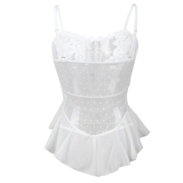 Forplay Three Piece Lace Garter Lingerie Set - White – Dolls Kill