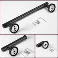 thumbnail image 4 of Matte Black Bathroom Accessory Bar Set Hand Towel Holder Wall Mounted Ring/Hook Support Rails Stainless Steel 3 Pieces, 12" Bar, 4 of 5