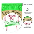 thumbnail image 2 of Magnolia Gardens M011575 13 x 18 in. If Were Not Home Baseball Burlap Printed Garden Flag, 2 of 2