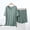 Green, variant on Women’s Cozy Modal Cotton Cooling Pajama Set - V-Neck Loose T-Shirt & Wide Leg Shorts for Sleep & Lounging (Multiple Colors)
