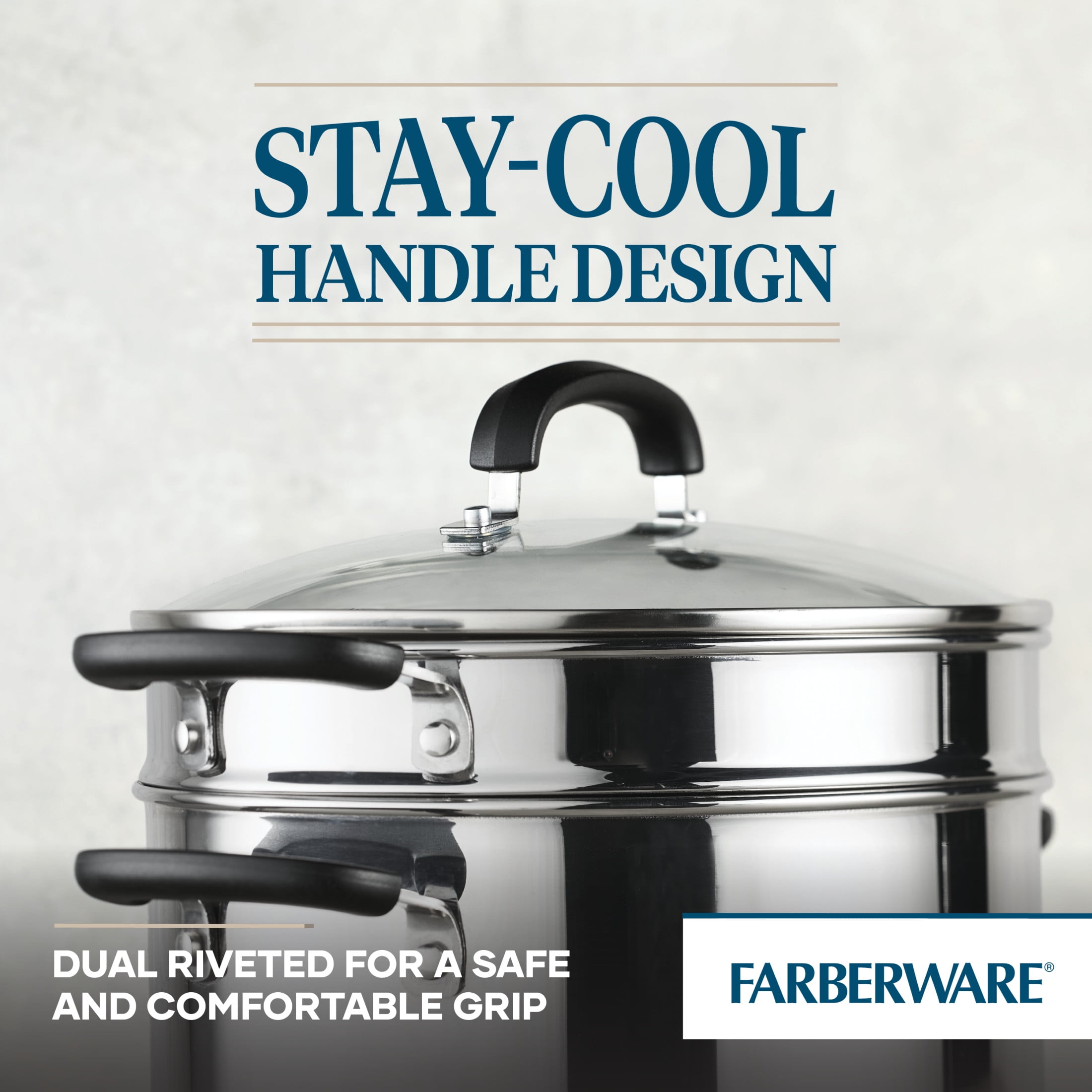 Farberware Brilliance Steamer Insert Metal Utensil and Dishwasher Safe, Stainless Steel