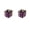 Deep Purple A, variant on 6PCS Crystal D6 Dice, 16mm Natural Gemstone Mahjong Dice Set, 6 Assorted Colors Stone Dice for Games, Tabletop Board Game Accessories, Casino Craps, DIY Crafts, Spiritual & Home Decor