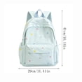 thumbnail image 2 of Pastel Pink Star & Moon Embroidery Backpack, Soft Kawaii Aesthetic Student Book Bag, Lightweight Casual Backpack for Teen Girls School Daily Outdoor Trip, 2 of 2